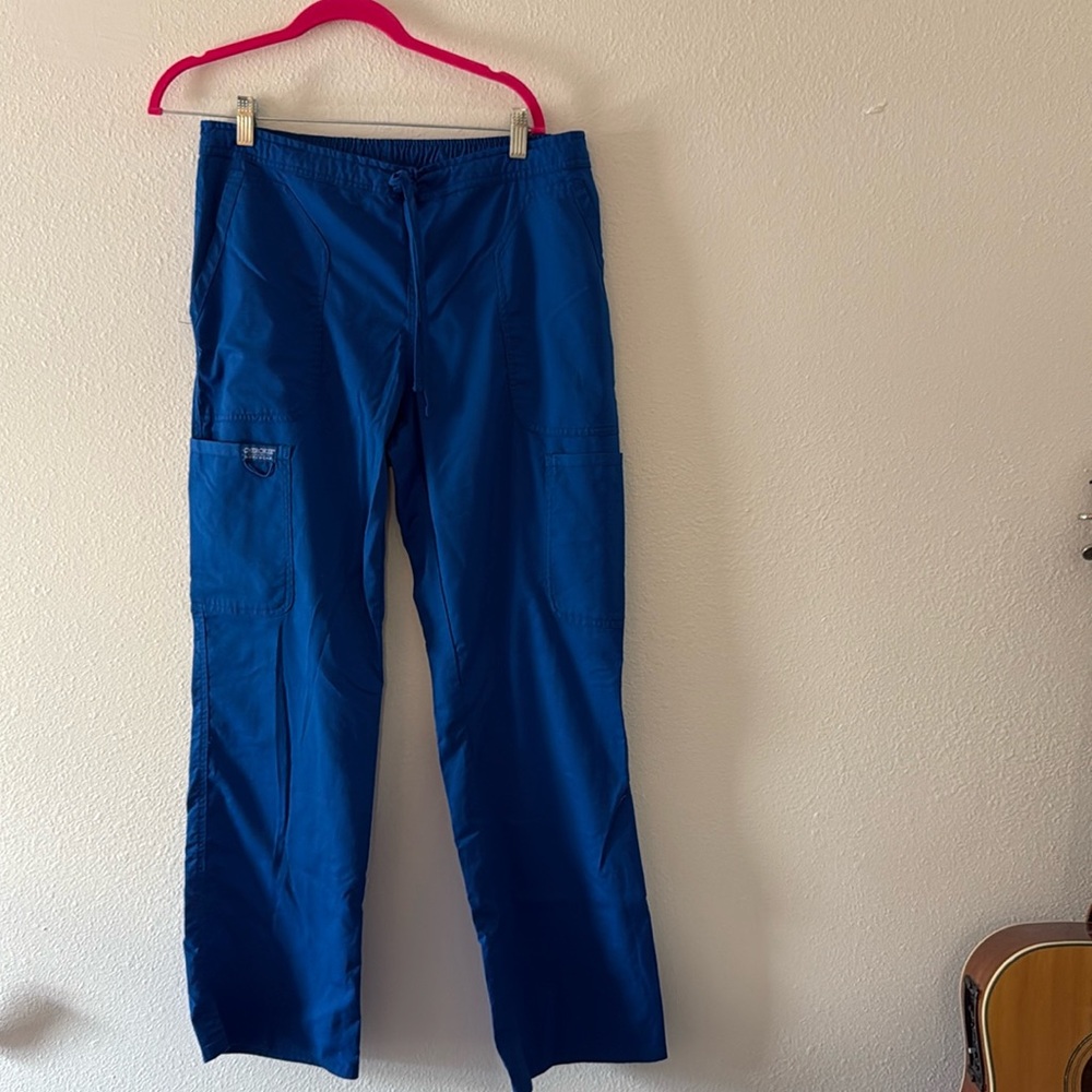 Blue scrub pants